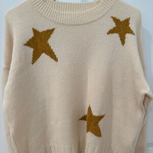MADEWELL 100% MERINO WOOL STAR SWEATER (SIZE MEDIUM)